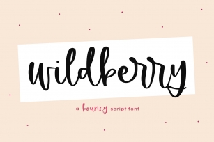 Wildberry - A Bouncy Handwritten Script Font Font Download