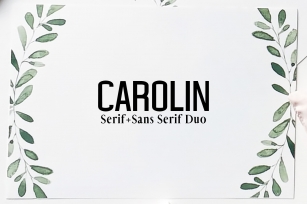 Carolin Duo Font Family Pack Font Download