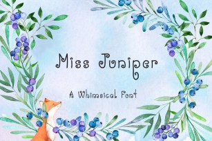 Miss Juniper - A Whimsical Font Font Download