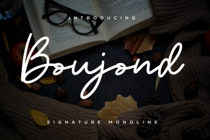 Boujond Signature Monoline Font Download