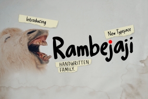 Rambejaji Handwritten Font Download