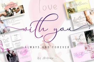 With You  Lovely Script Font Font Download