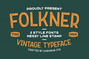 Folkner - Vintage Typeface Font Download