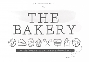 The Bakery - Handwritten Serif and Doodle Font Font Download