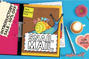 Happy Snail Mail Font Download