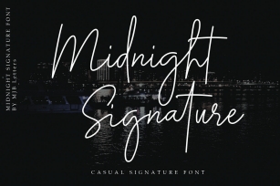 Midnight Signature Font Font Download