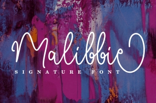 Malibbie Signature Font Download