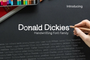 Donald Dickies Family font Font Download