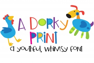 ZP A Dorky Print Font Download