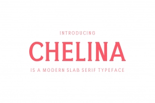 Chelina Slab Serif Font Family Font Download