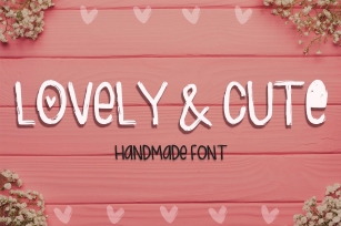 Lovely & Cute - 3 Handmade fonts! Font Download