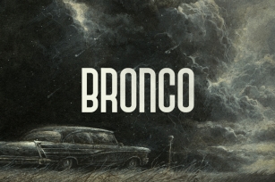 Bronco Typeface Font Download
