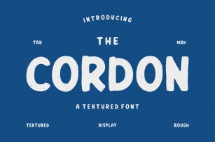 Cordon - Textured Font Font Download