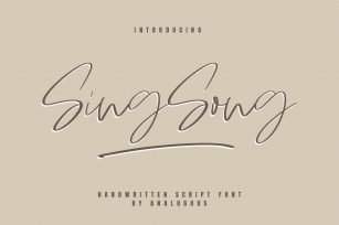 Sing Song | Handwritten Script Font Font Download