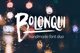 Bolonqui - handmade font duo Font Download