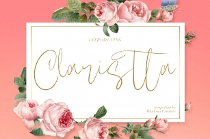 Claristta - Handwritten Brush Font Font Download