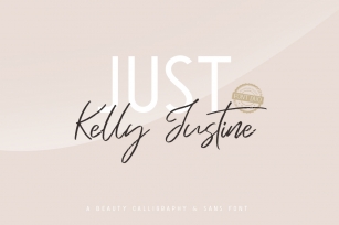 Just Kelly Justine Font Duo Font Download