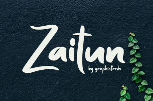 Zaitun | A Nature Branding Font Font Download