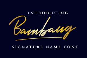 Bambang - Signature Font Font Download