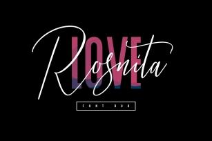 Love Rosnita Font Duo Font Download