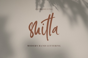 Shitta | Modern Hand Lettering Font Download