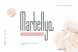 Marbellya Condensed Sans Serif Fonts Font Download
