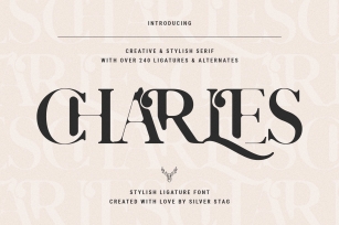 Charles - Chic Ligature Serif Font Font Download