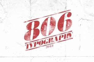 806 Typography Font Download