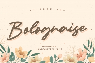 Bolognaise Monoline Handwritten Font Font Download