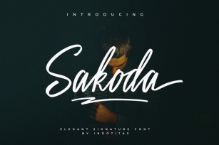 Sakoda Signature Font Font Download