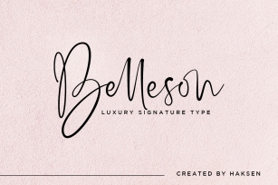 Belleson Luxury Script Type Font Download