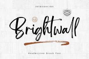 Brightwall Brush Font Font Download