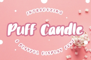 Puff Candle Playful Font Font Download