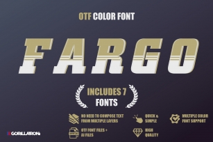 SVG color font - Fargo Font Download