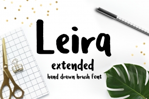 Leira Extended Hand Drawn Brush Font Font Download