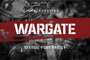 Wargate - Stencil Family Font Download