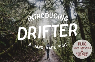 Drifter Font & Buildable Logo-Kit Font Download