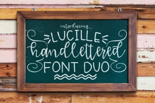 Lucille Handlettered Duo Font Download