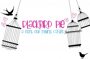 ZP Blackbird Pie Font Download