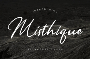 Misthique Signature Brush Font Download