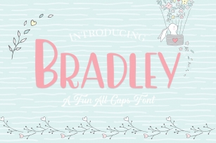 Bradley- A Fun Caps Font Font Download
