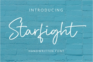 Starfight | Handwritten Font Font Download