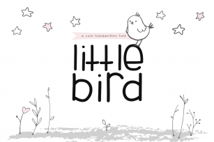 Little Bird - A Cute Handwritten Font Font Download