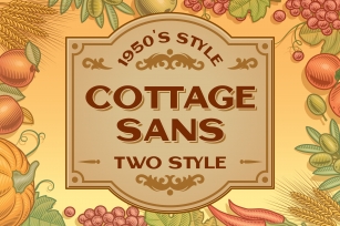 Cottage Sans - 1950s Style Font Download