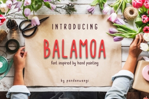 Balamoa - Hand Painting Font Download