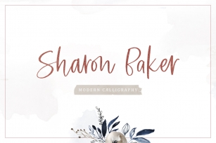Sharon Baker - Modern Script Font Download