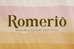 Romerio | Elegant Serif Style Font Download