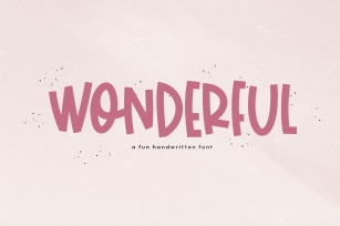 Wonderful - A Bold Handwritten Font Font Download