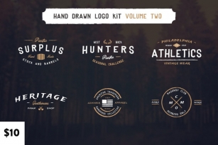 Vintage Hand Drawn Logos Volume Two Font Download