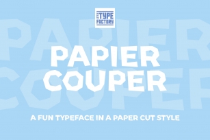 Papier Couper - A fun papercut style font Font Download
